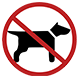 Dogs prohibited