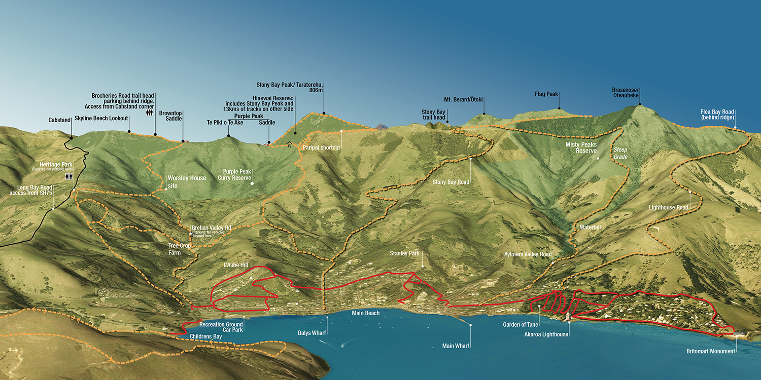 Akaroa Walks Map